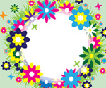 Spring Wreath Vector